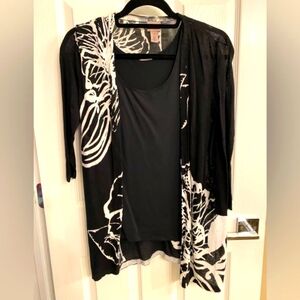 NWOT - Black & White Cardigan